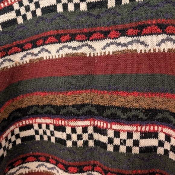 Men's Vintage Cattivo Geometric Print Sweater - Picture 2 of 10
